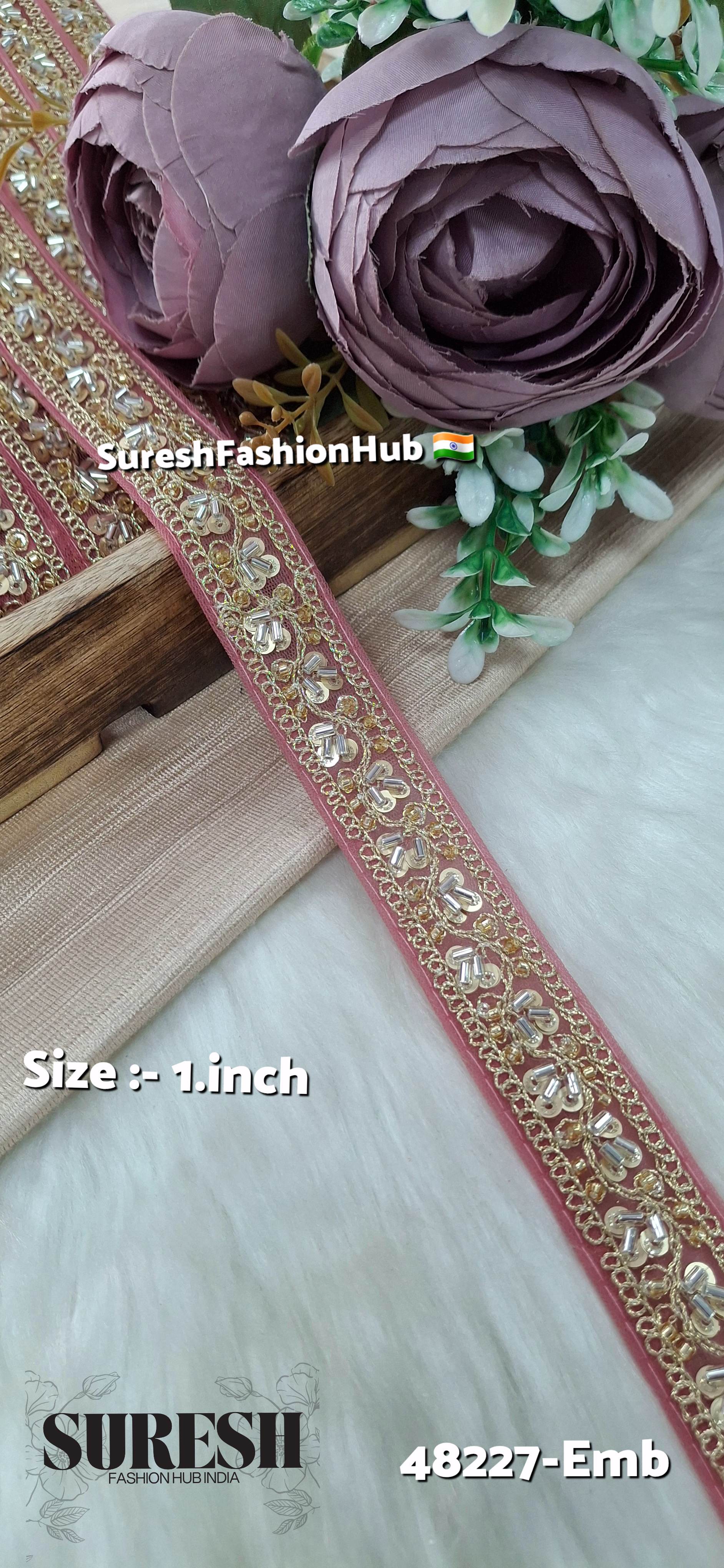 Pearl Embroidery Net Lace