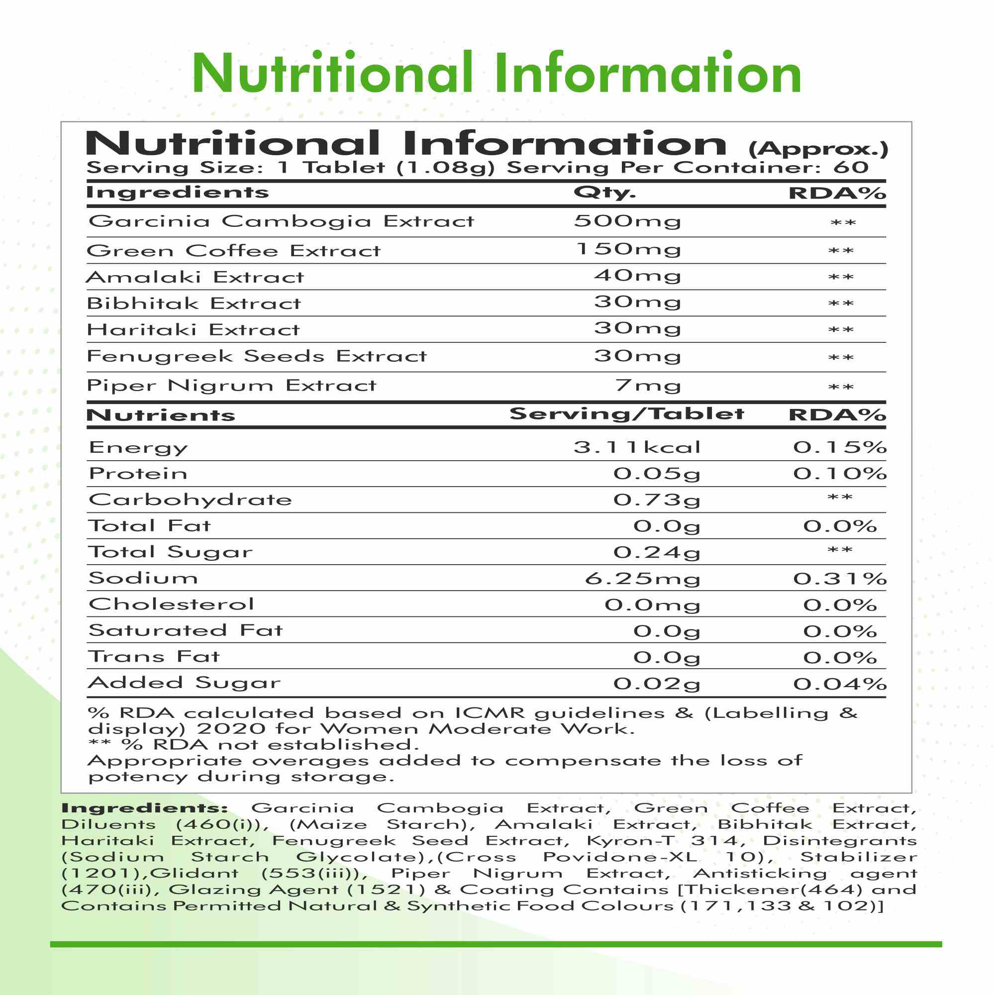 Fytika | Let it Melt | 60 Veg Tab