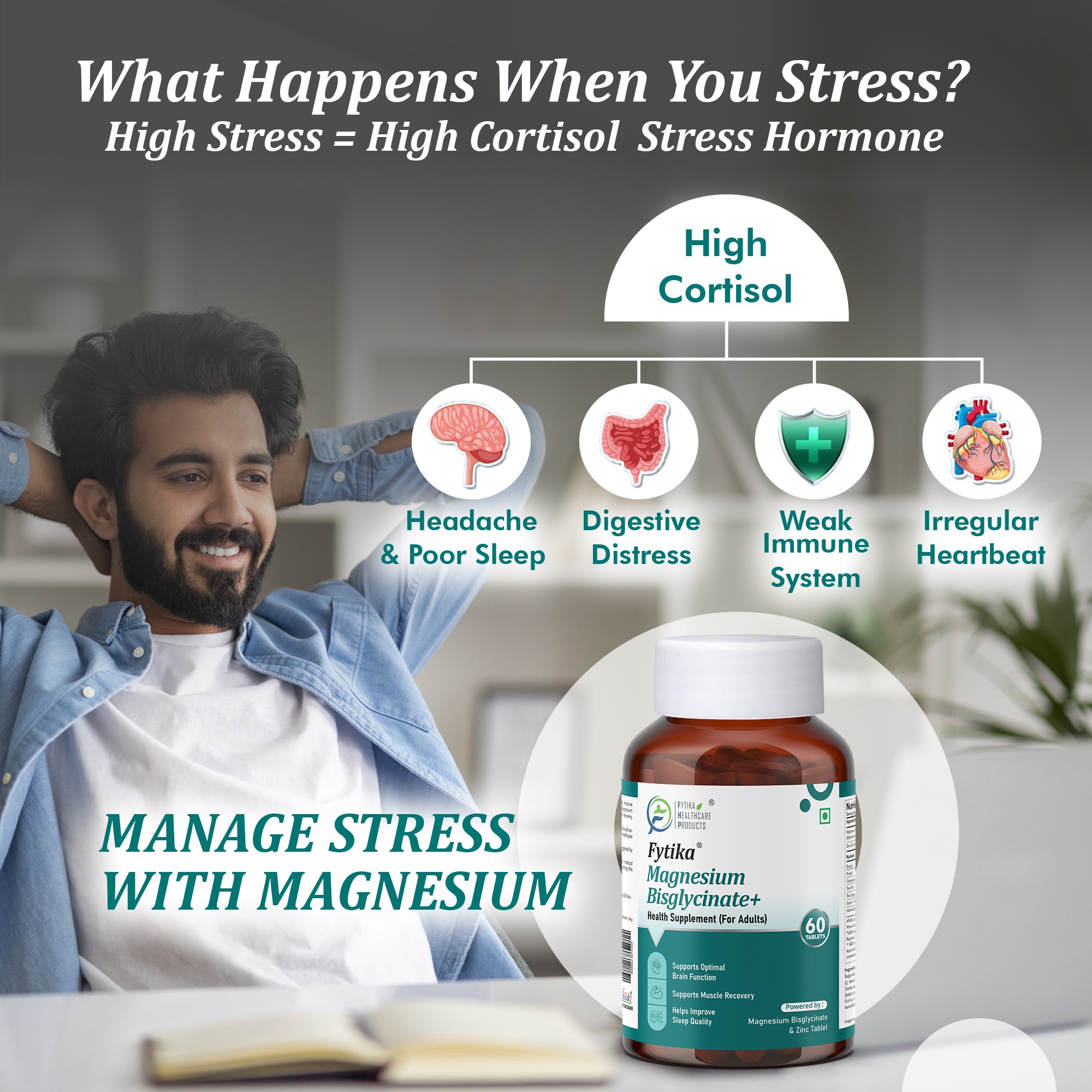 Fytika | Magnesium Bisglycinate + | 60 Tab