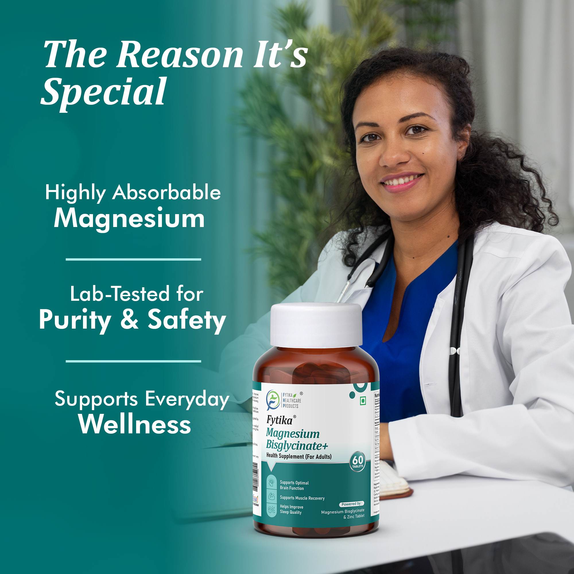 Fytika | Magnesium Bisglycinate + | 60 Tab