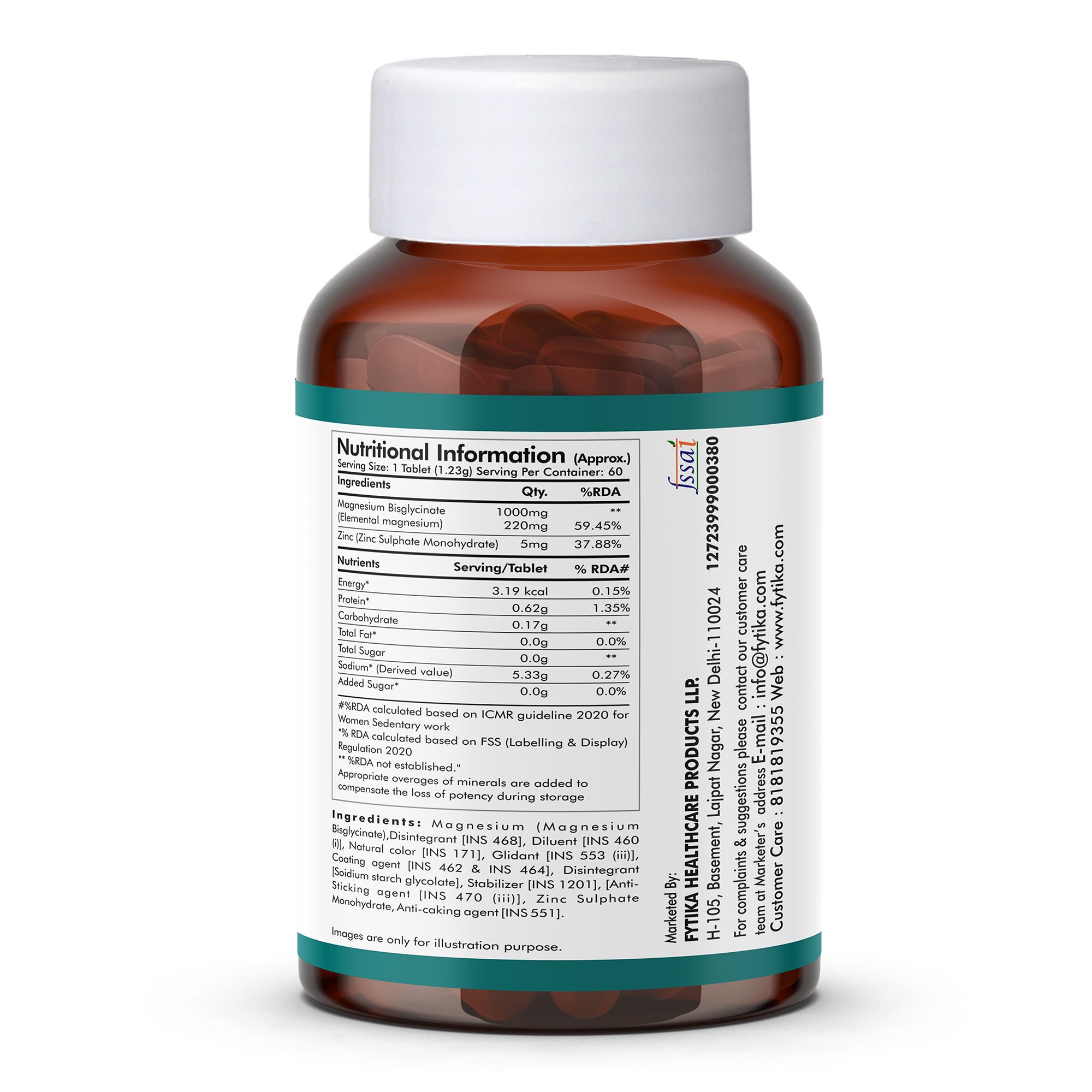 Fytika | Magnesium Bisglycinate + | 60 Tab