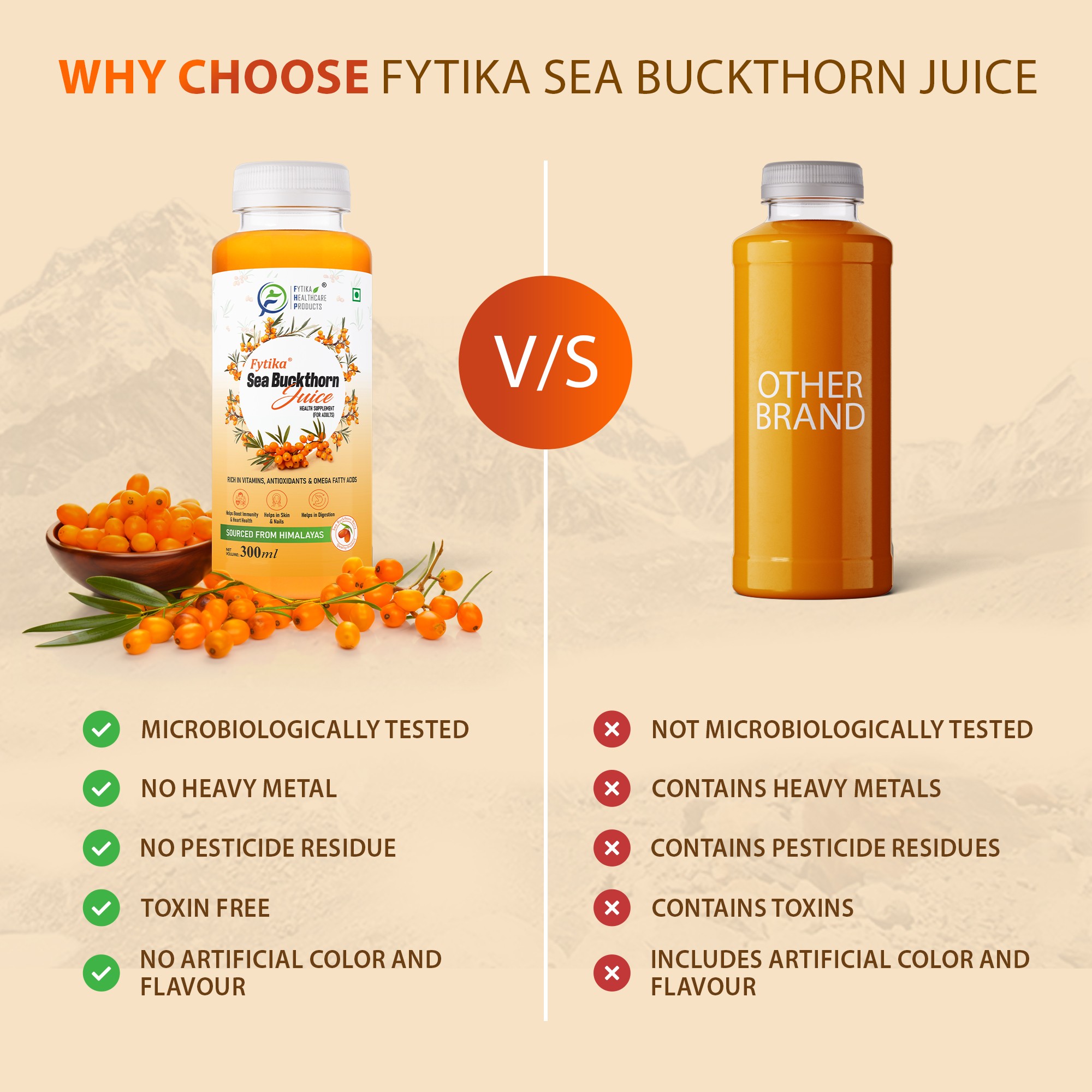 Fytika | Sea Buckthorn Juice | 300ml