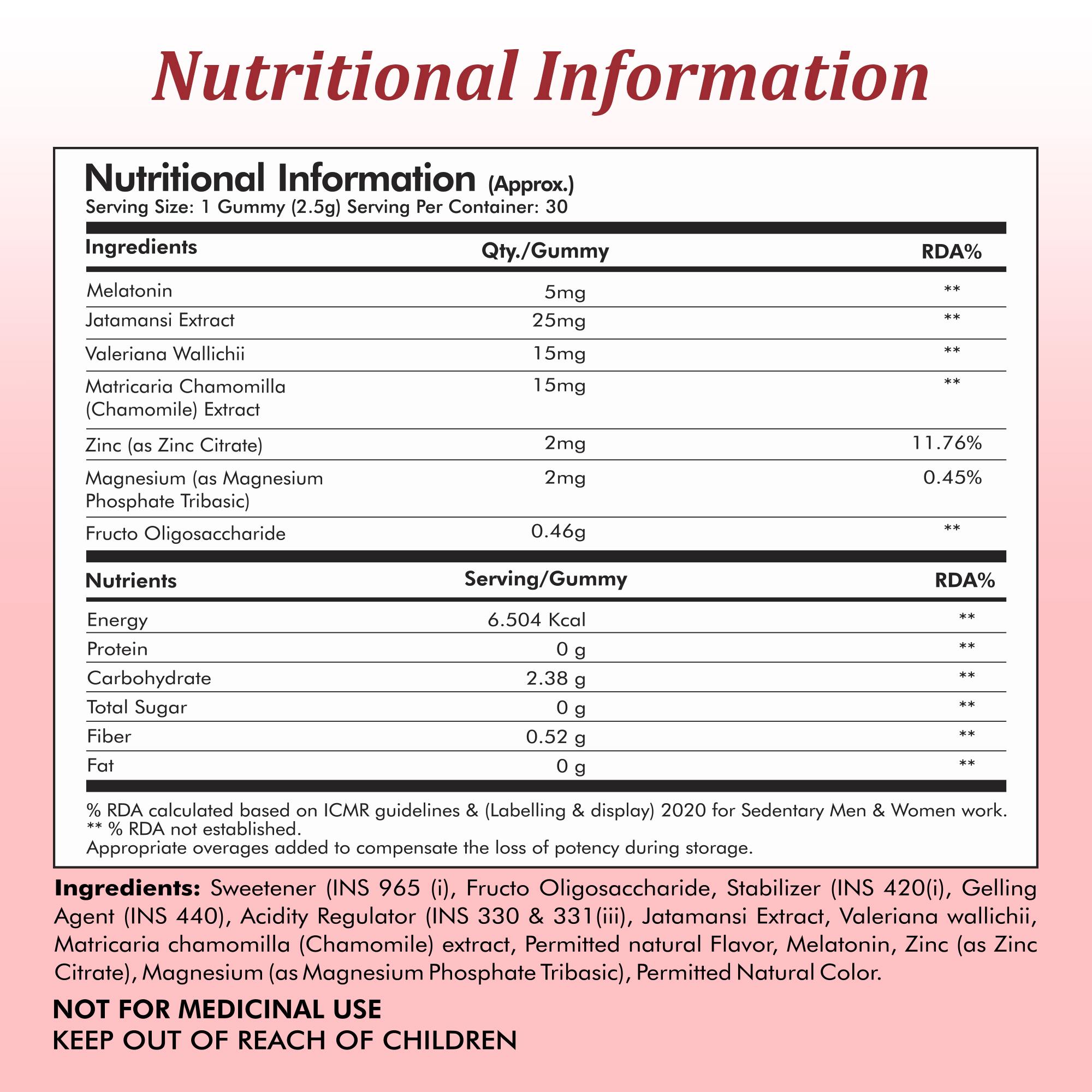 Fytika | Sleep Eazzz Gummies | 30 Gummies