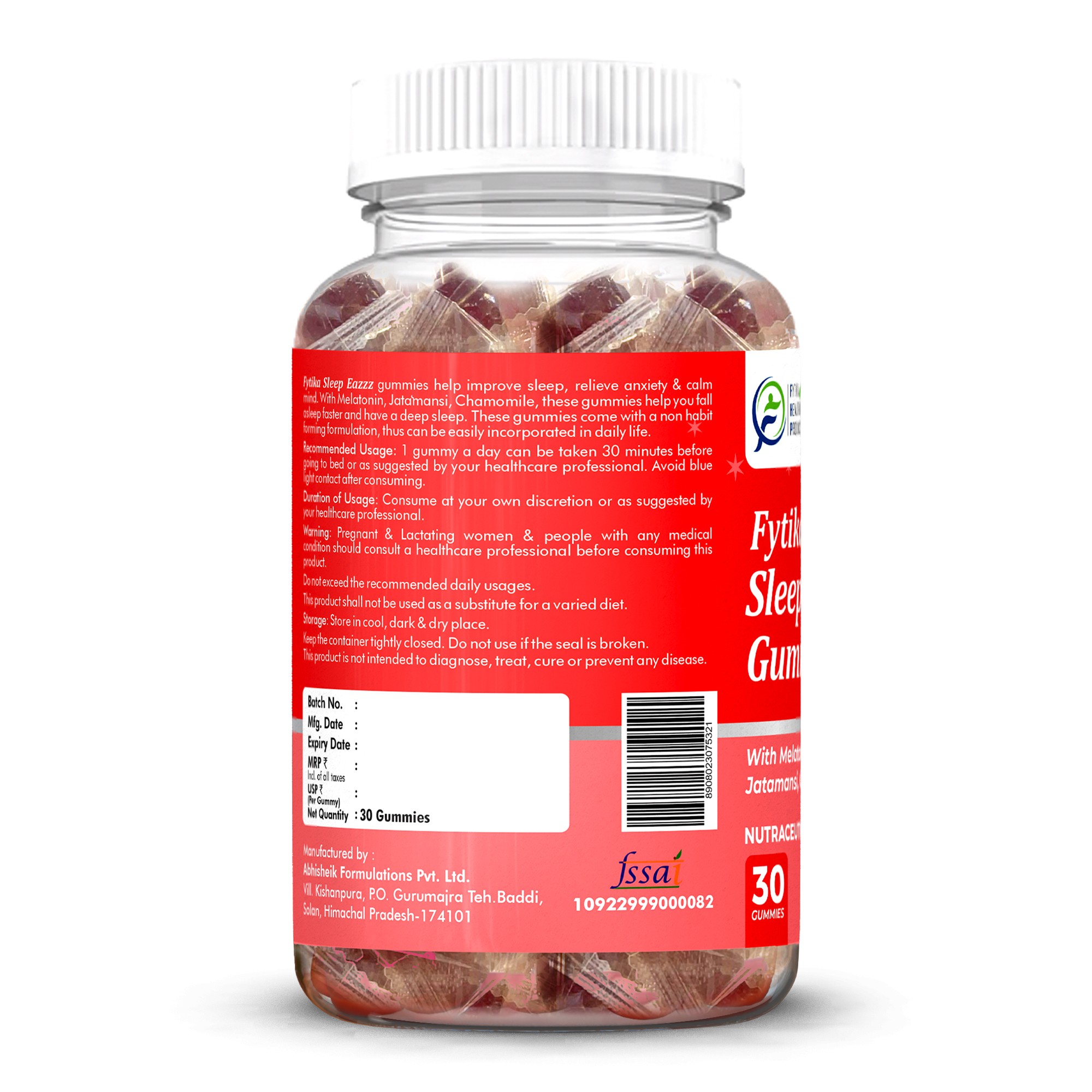 Fytika | Sleep Eazzz Gummies | 30 Gummies