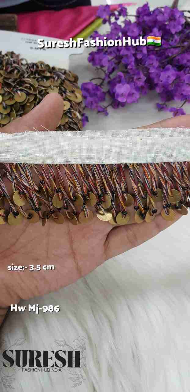 Black Antique Coin Handmade Hanging Lace – Mj-986