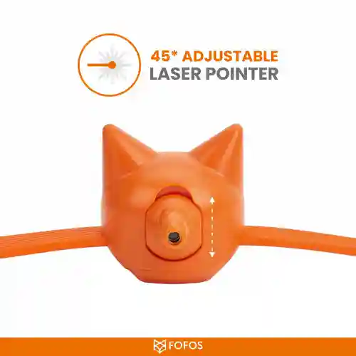 Barkbutler Fofos Rechargeable Laser Collar Smart Toy for Cats 34 CM / 13 IN