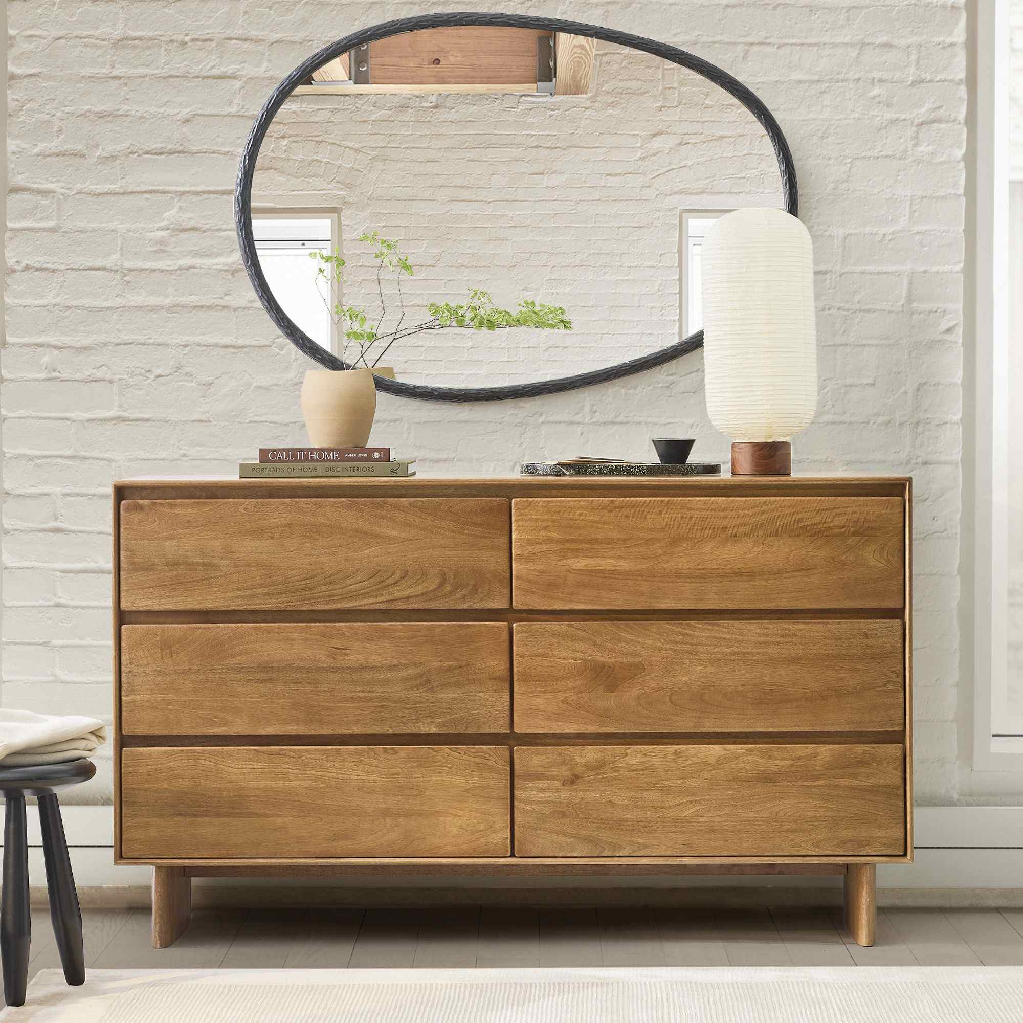 Anton Solid Wood 6-Drawer Dresser