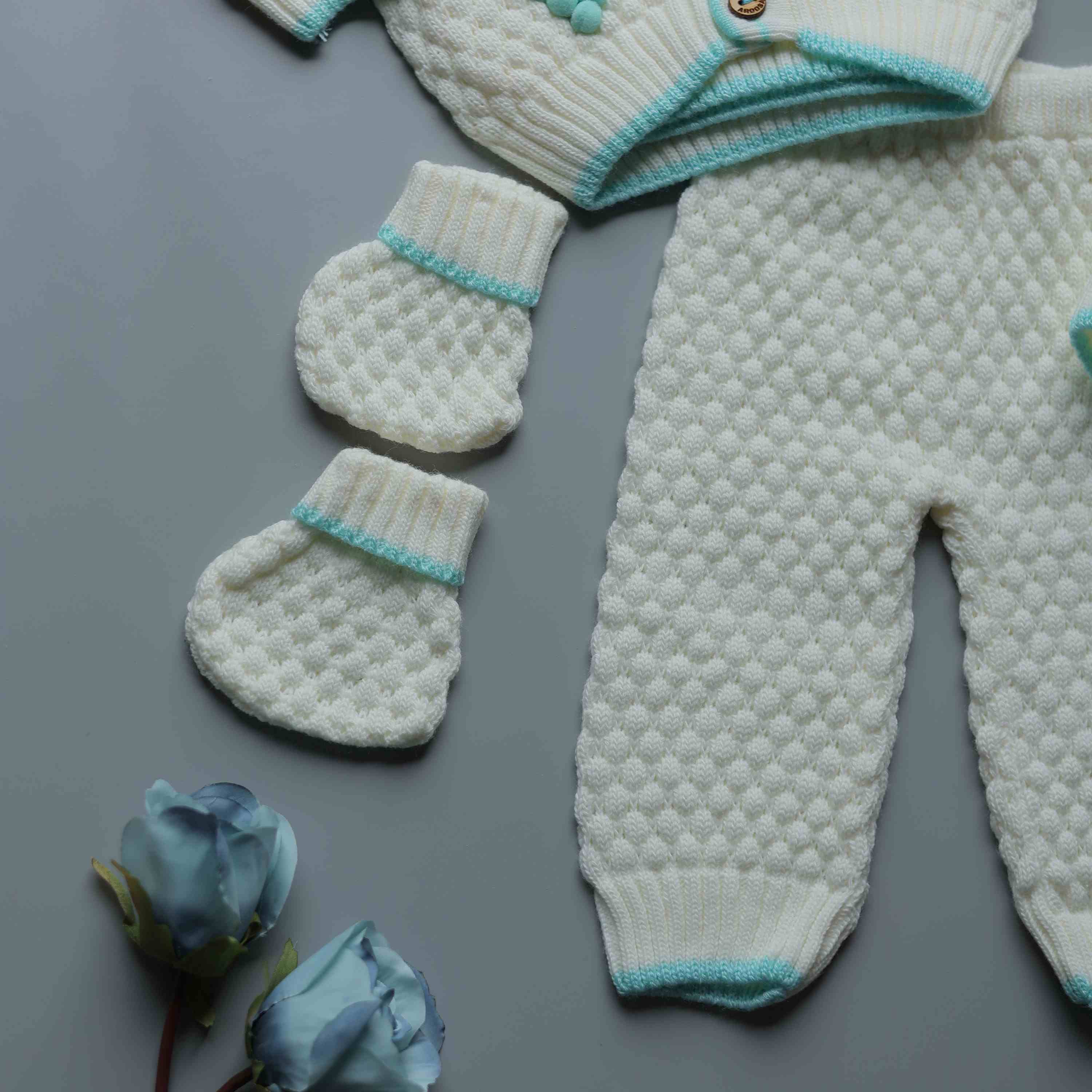 The Ocean Grape Romper Set(5 PCs Set)