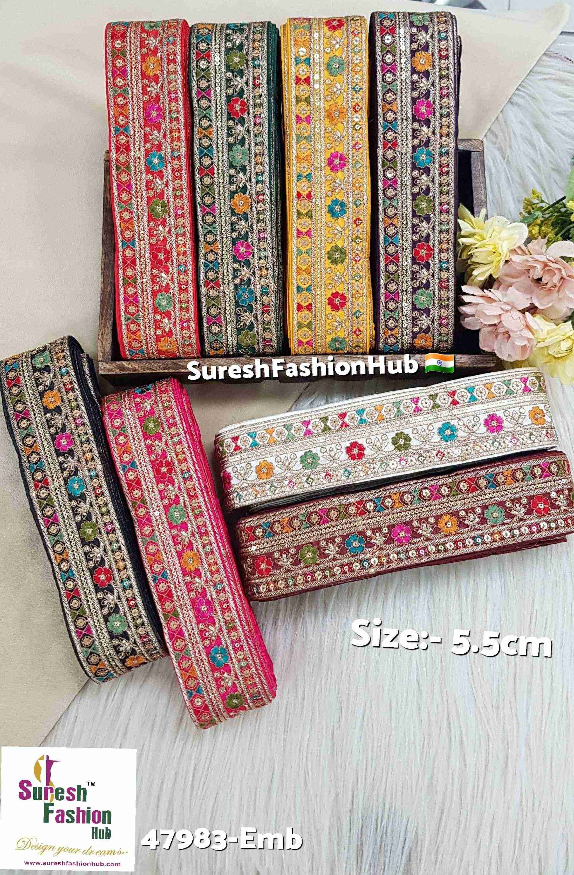 Wine Sabyasachi Inspired Floral Embroidery Lace