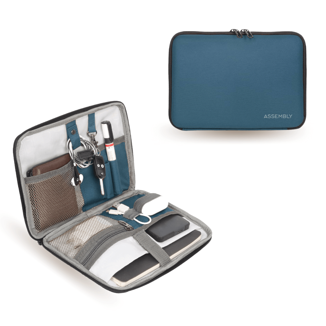 Gadget Organizer Tech-kit / Travel Pouch | Blue