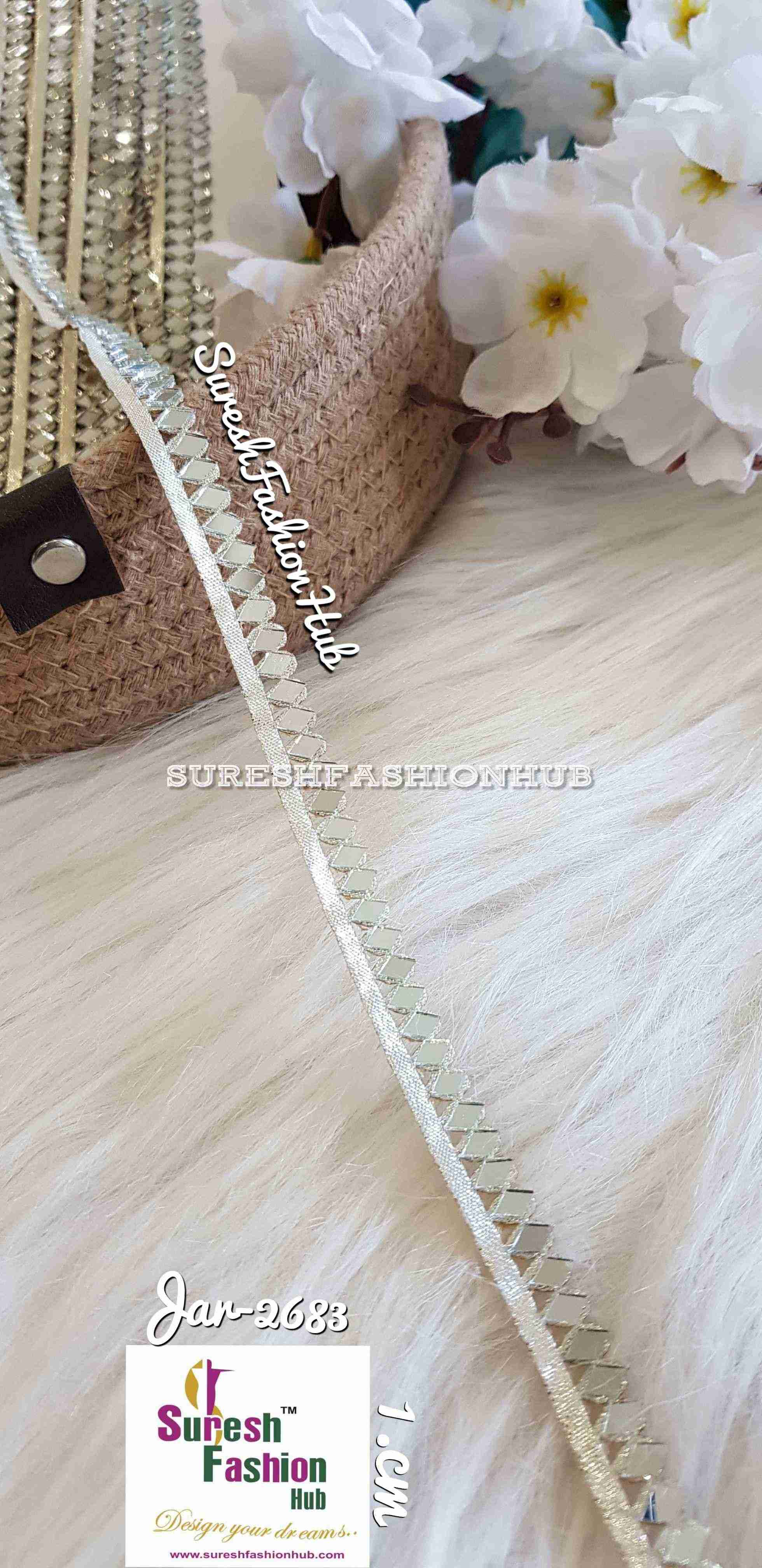 Tiny Water Color Kite Shaped Mirror Designer Trim