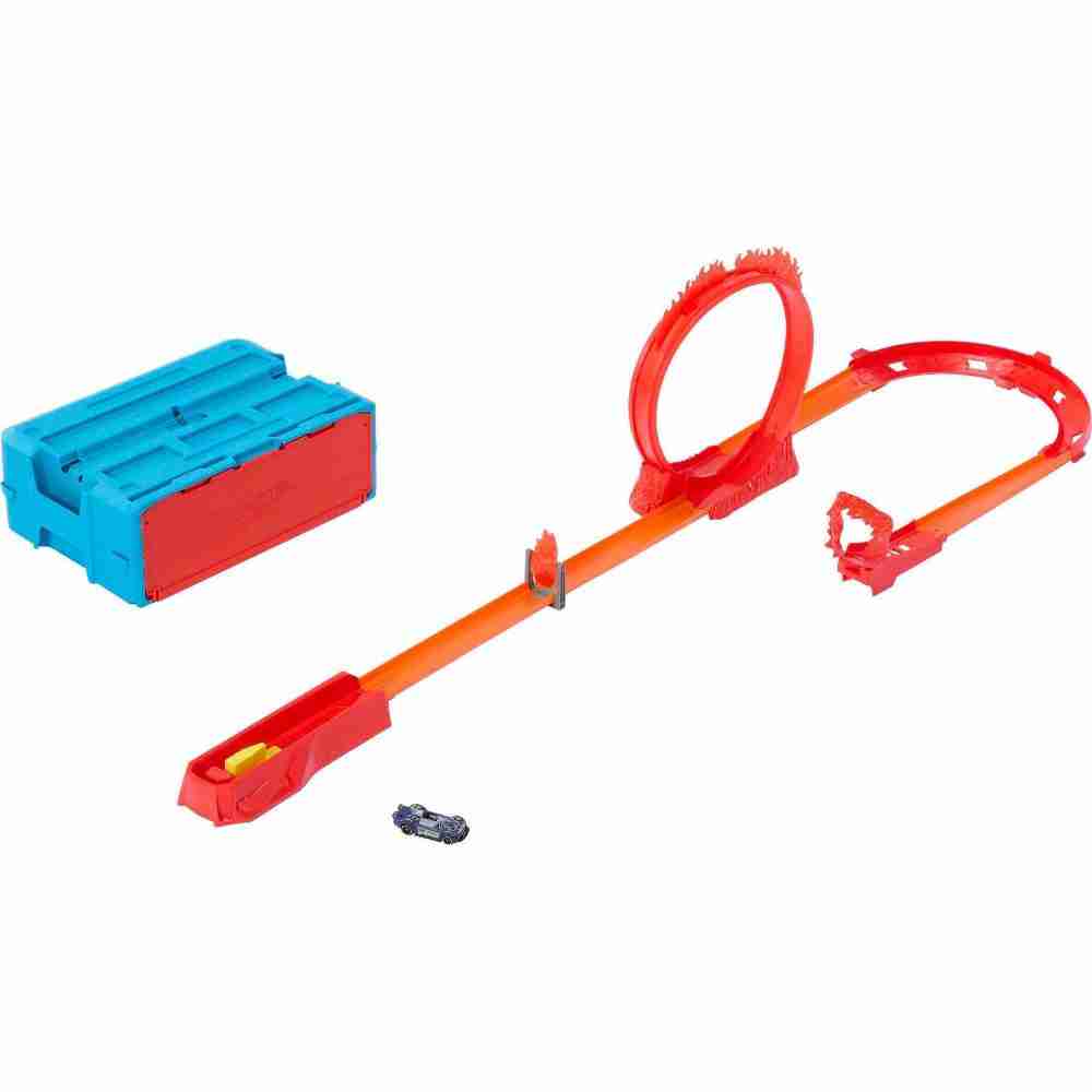 Hot Wheels Track Builder Fire Stunt Pack Track Set, 4Y+, Multicolour