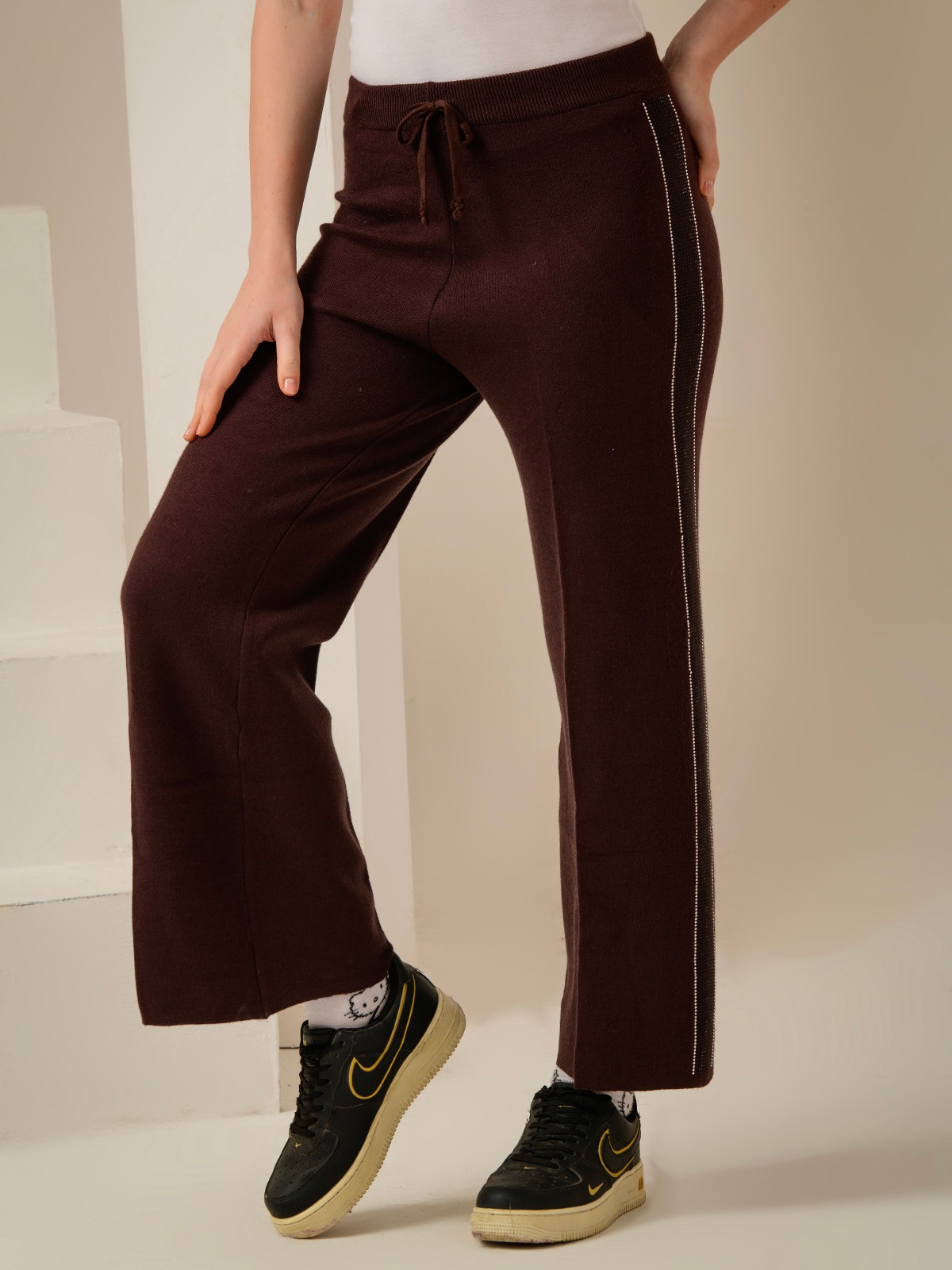 ALBION SMART BROWN LADIES LOWER HAREM PANT