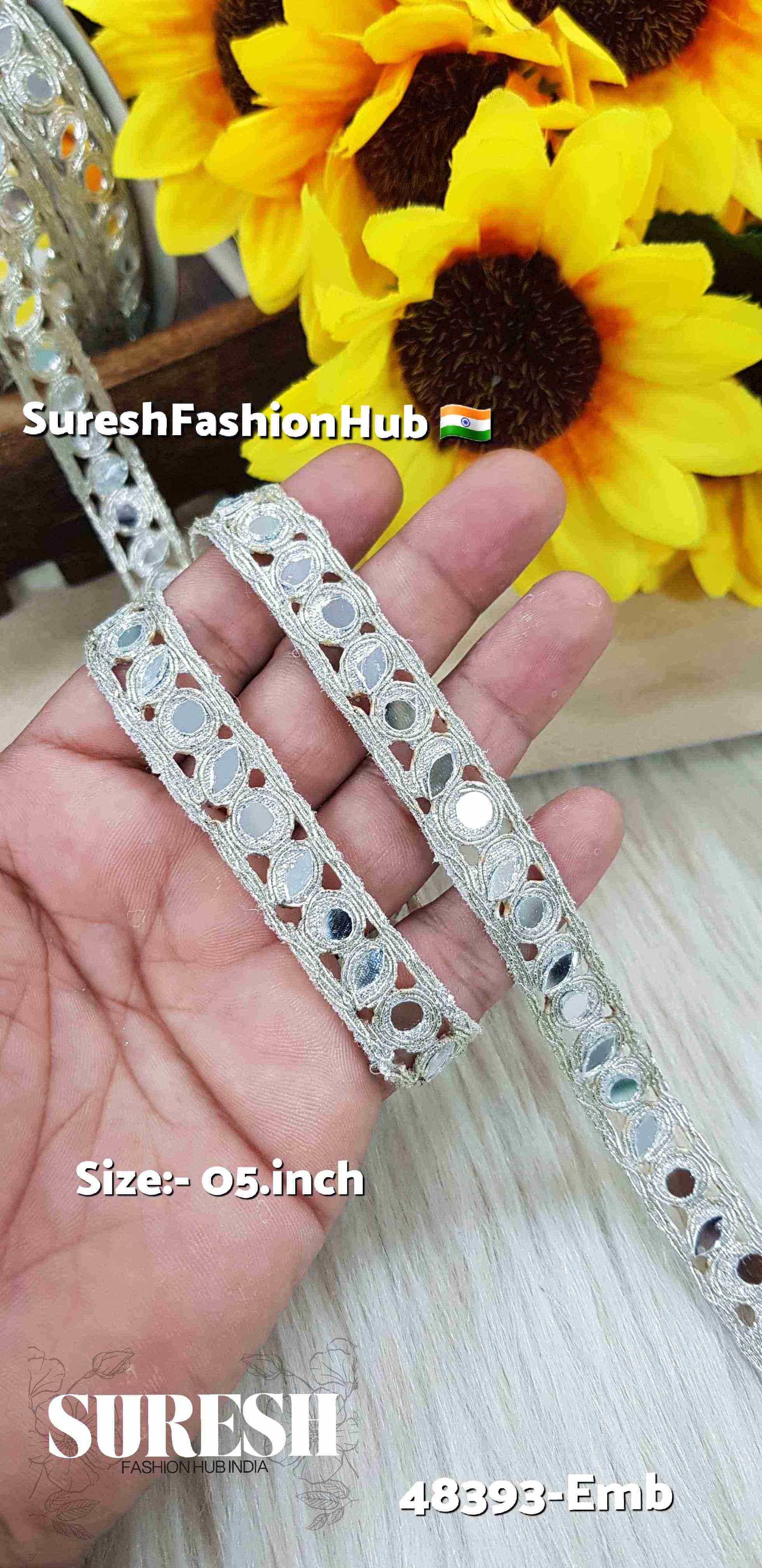 Water Mirror Cutwork Border
