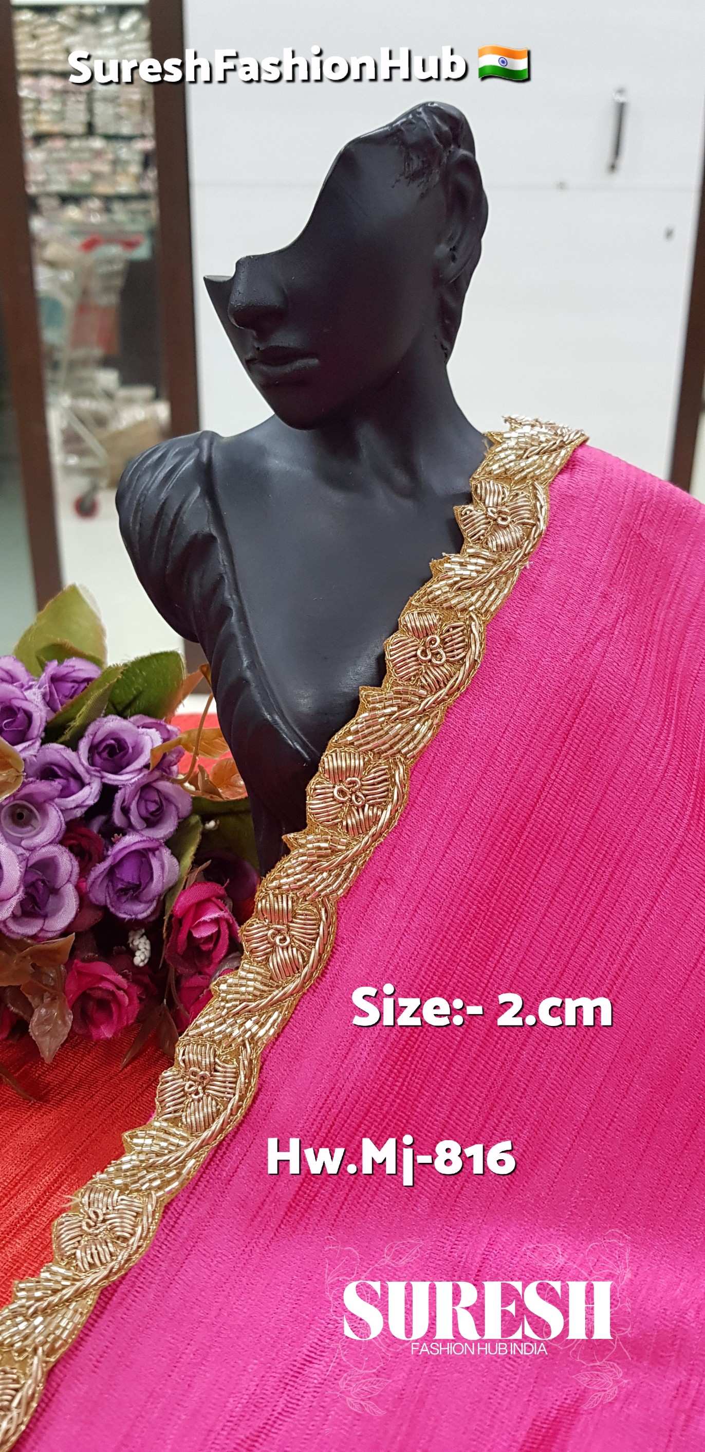  Zardorsi Matt Scalloped Floral Cutwork Handmade Lace – Mj-816