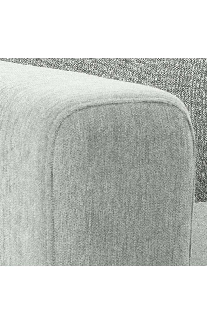 neudot Elegance Sofa for Living Room |3 Persons Sofa|Premium Fabric with Cushioned Armrest | Neem Wood Frame|3 Seater in - Grey