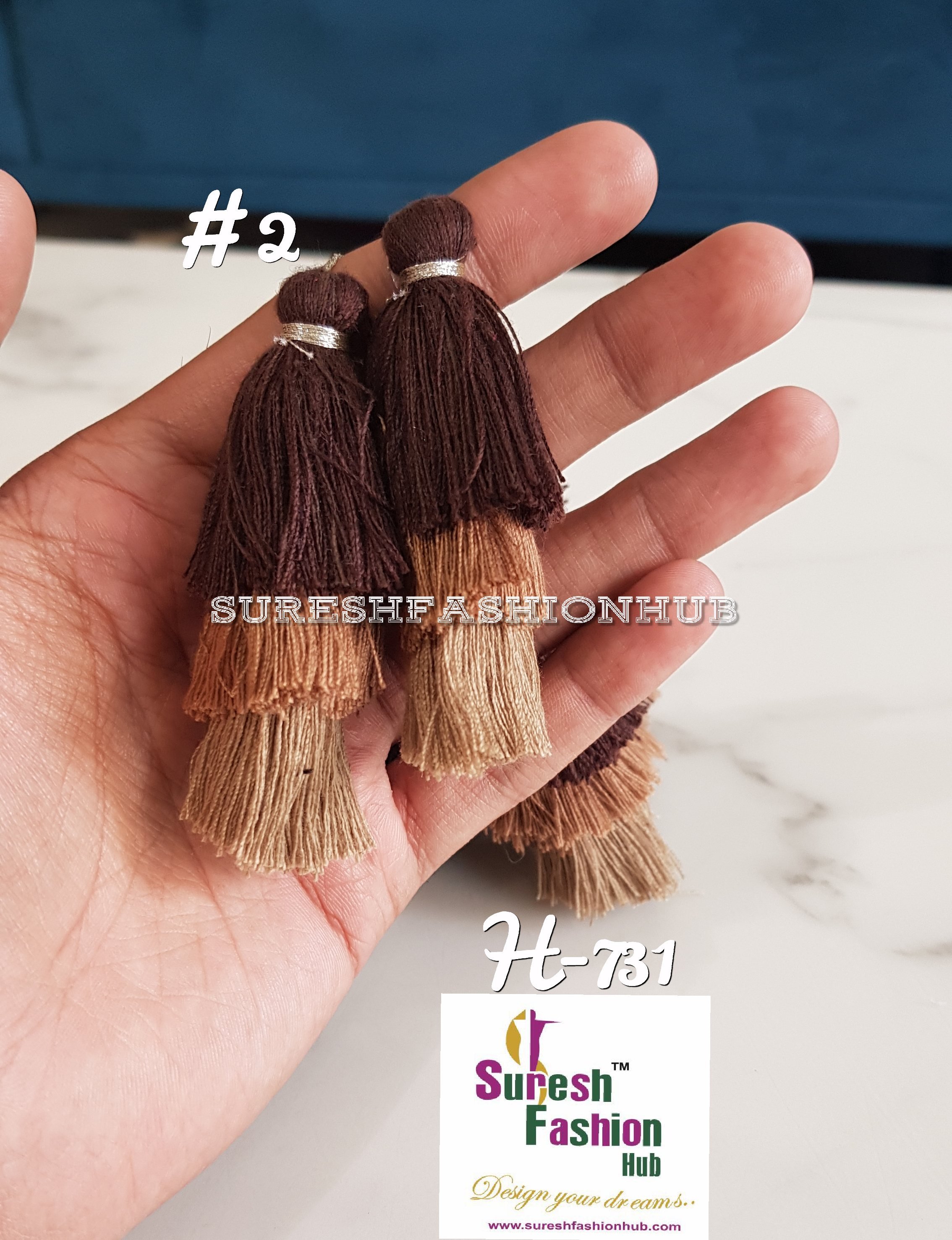Quirky Shades Of Brown Thread Tassel
