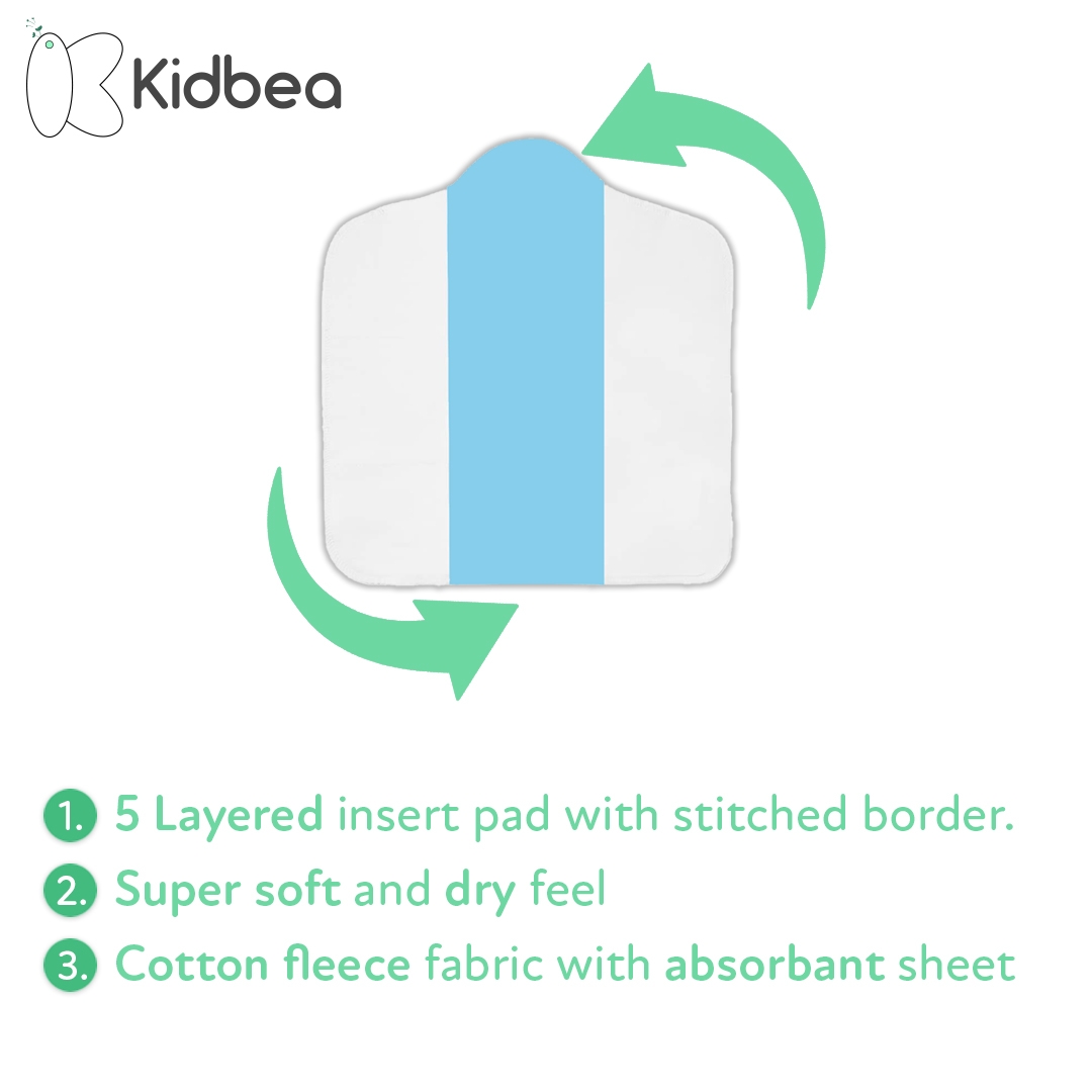 Kidbea | Kidbea Premium Adjustable Baby Cloth Diaper For 5Kg-17Kg | 0 to 3 years-Hip Hip Hooray 1