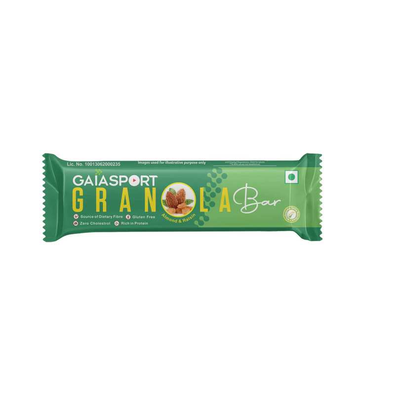 GAIA | Sport Almond & Raisin Granola Bar | Pack of 12