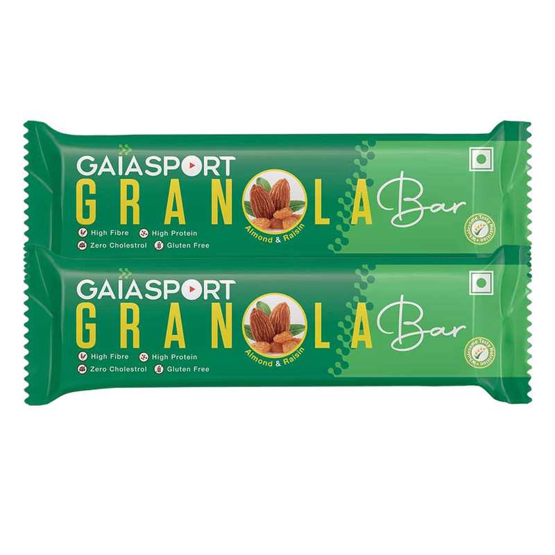 GAIA | Sport Almond & Raisin Granola Bar | Pack of 12
