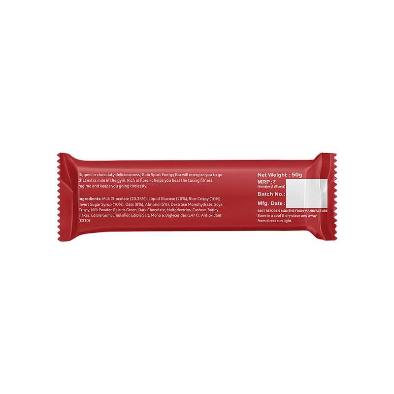 GAIA | Sport Energy Granola Bar | Pack of 12