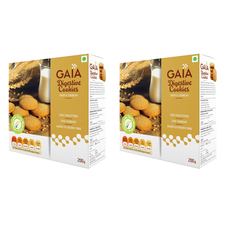 GAIA | Digestive Cookies 200g | Pack of 2
