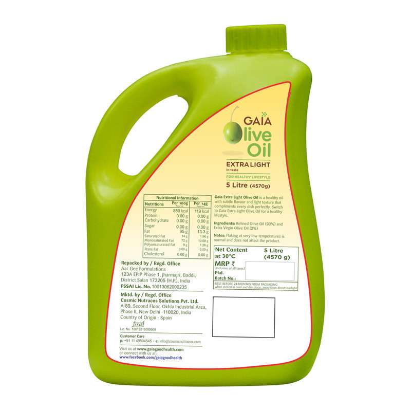 GAIA | Extra light olive oil - 5L | Pack of 2