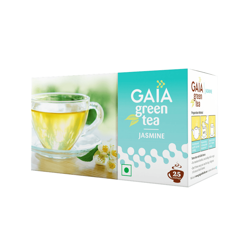GAIA | Jasmine Green Tea 25 Tea Bags | Pack of 2