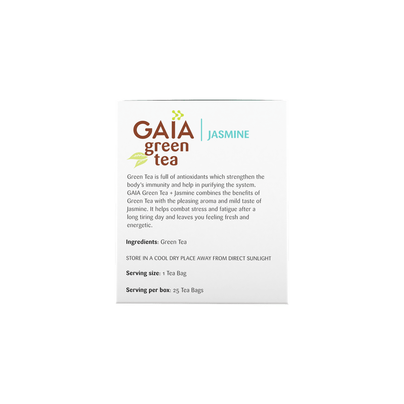 GAIA | Jasmine Green Tea 25 Tea Bags | Pack of 2