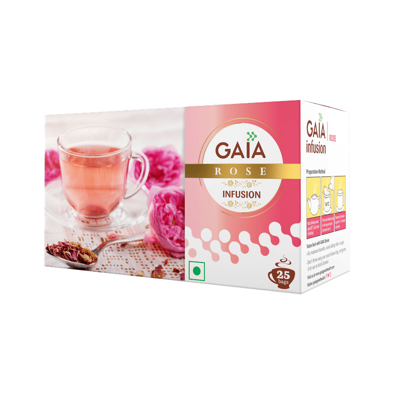GAIA | Infusion Rose 25 Tea Bags | Pack of 2