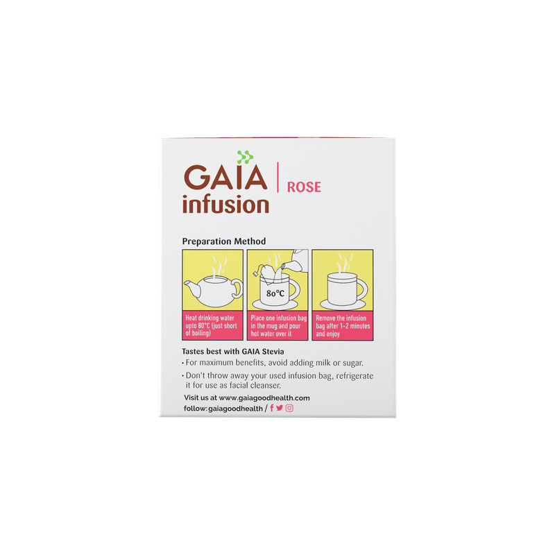 GAIA | Infusion Rose 25 Tea Bags | Pack of 2