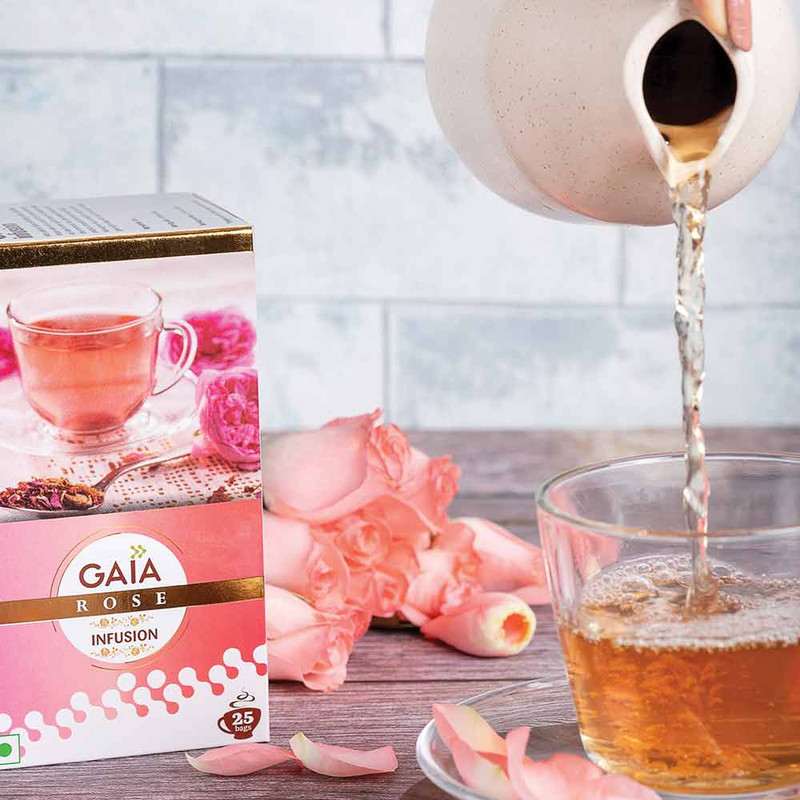 GAIA | Infusion Rose 25 Tea Bags | Pack of 2