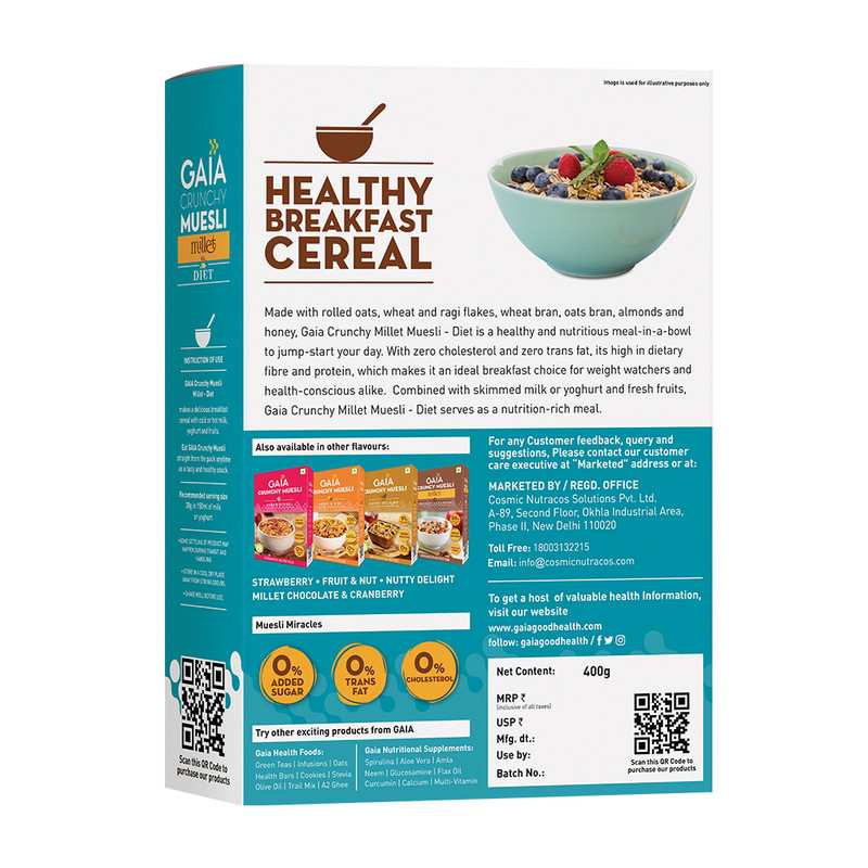GAIA | Millet Muesli Diet 400g | Pack of 2
