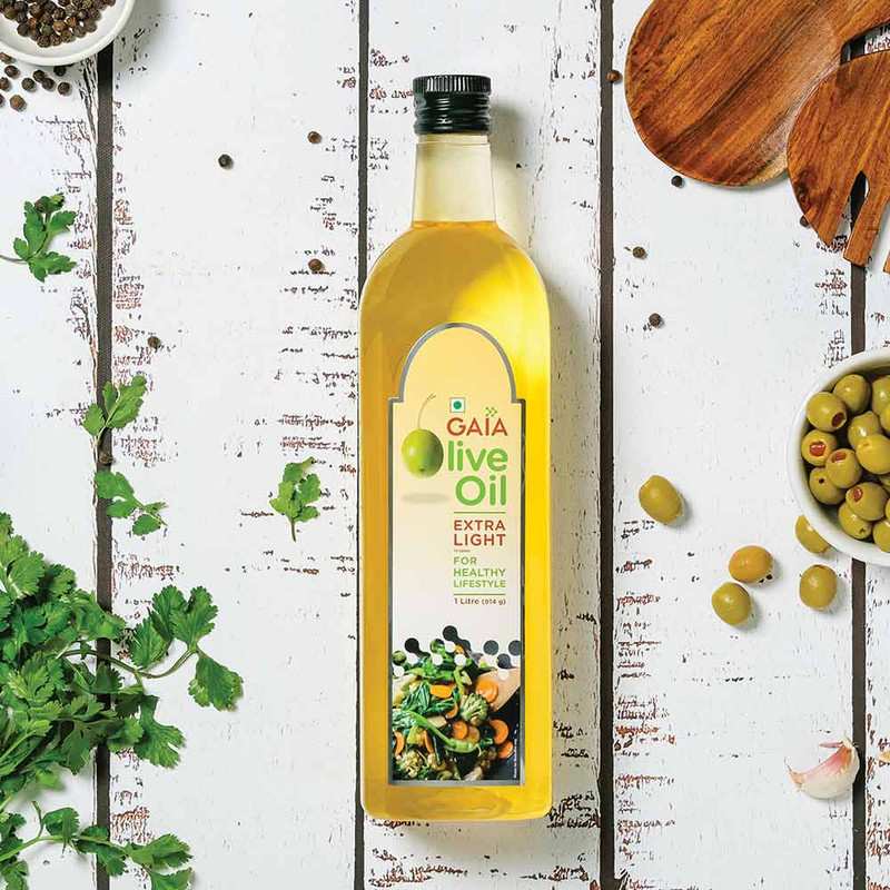 GAIA | Olive Oil Extra Lite 1 LTR | Pack of 2