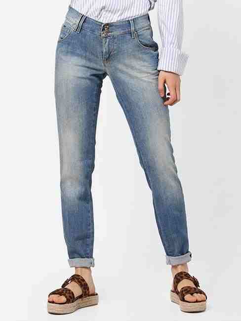GAS | Sheyla Mid-Wash Tapered Fit Jeans