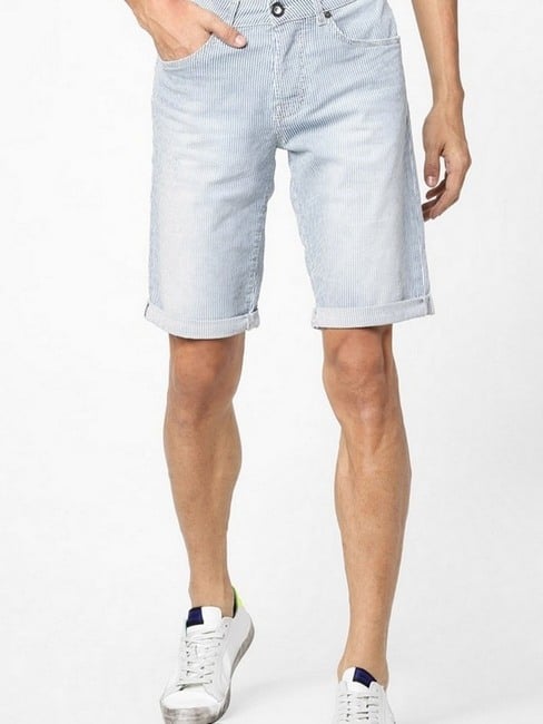 GAS | Anders Mid-Rise Striped Slim Fit Shorts