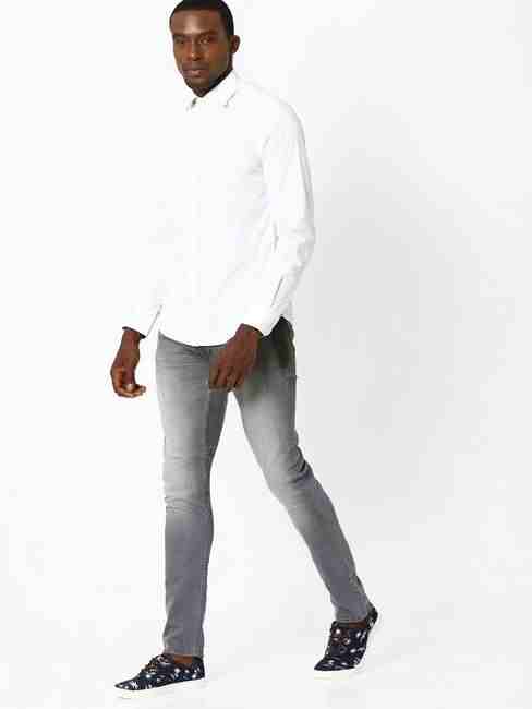 Men's Andrew solid white shirt