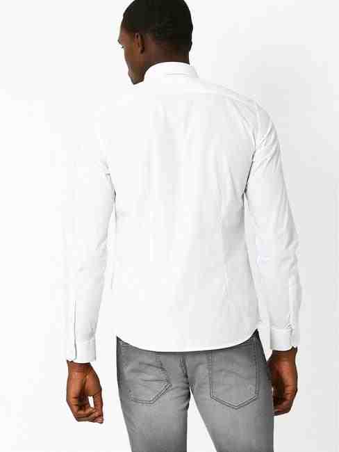 Men's Andrew solid white shirt