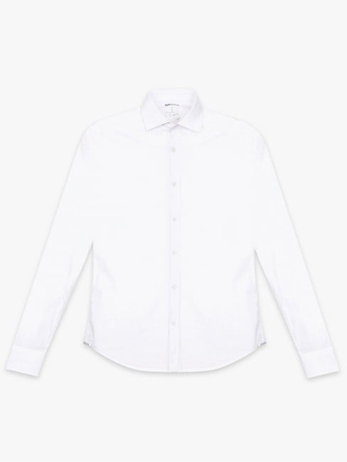 Men's Andrew solid white shirt