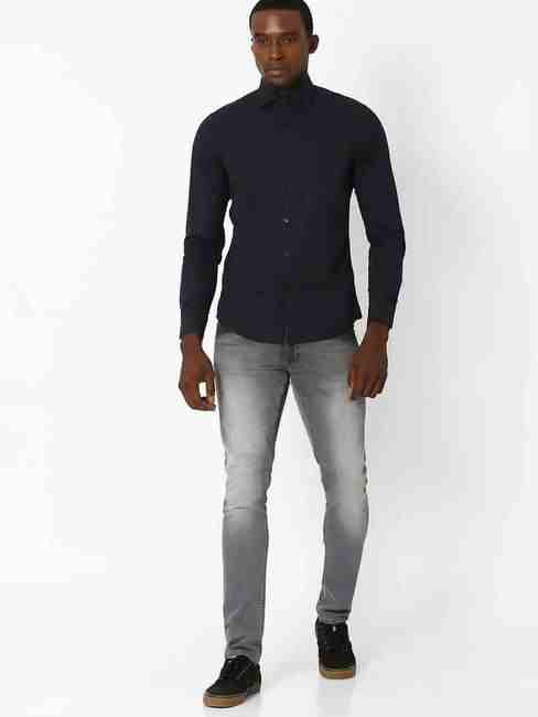 Slim Fit Poplin Casual Cotton Shirt