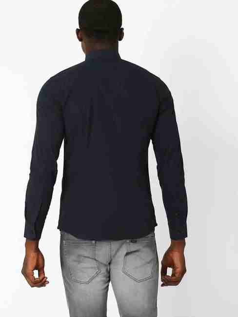 Slim Fit Poplin Casual Cotton Shirt