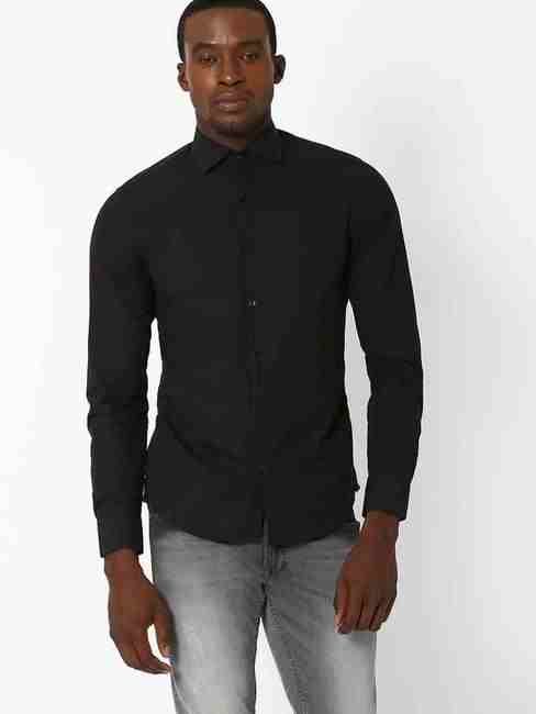 GAS | Men's Andrew solid black shirt