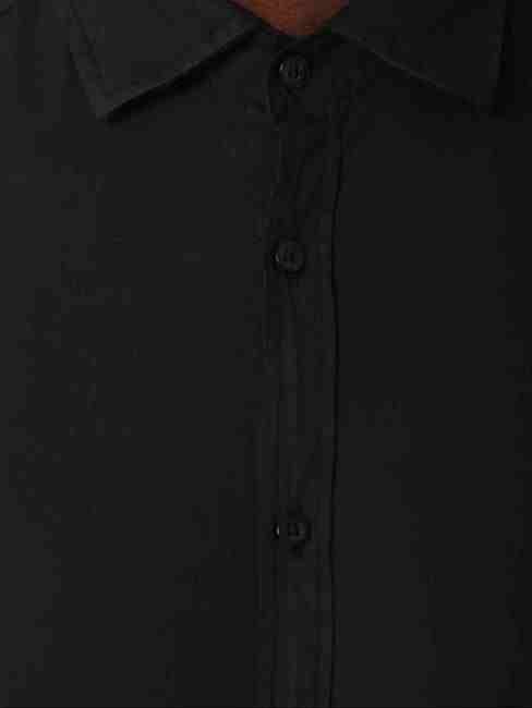 Men's Andrew solid black shirt