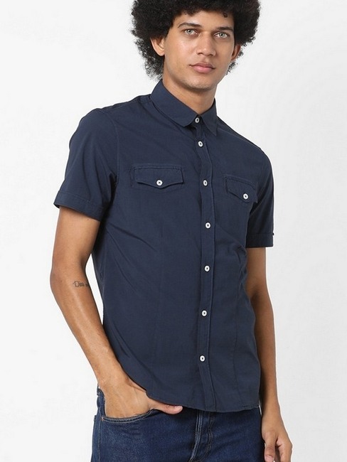 GAS | Mohito Slim Fit Shirt with Buttoned Flap Pockets