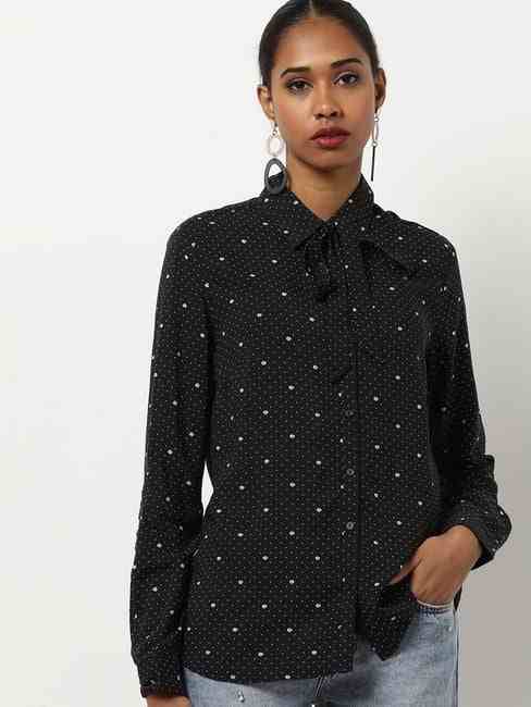 GAS | Regular Fit Collared Full Sleeves Printed Bowy Shirt