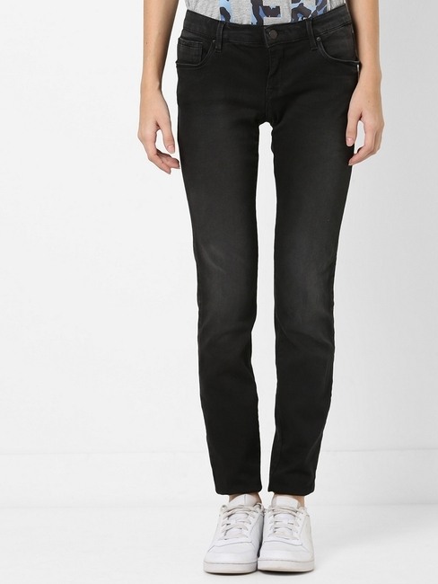 Sheyla Low-Rise Skinny Jeans