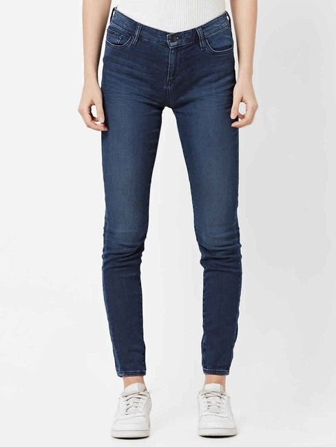 GAS | Mid-Rise Washed Skinny Jeans