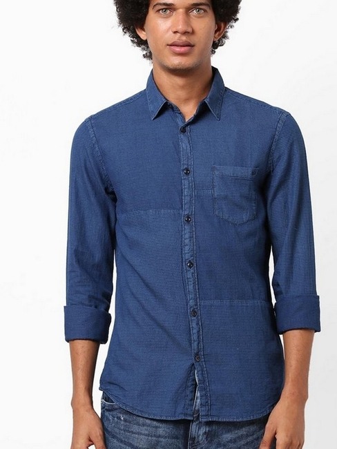 GAS | Scottie Textured Slim Fit Shirt