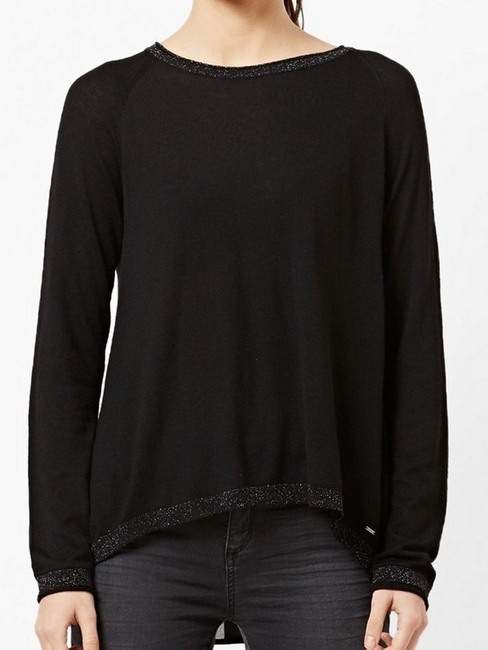 GAS | Round-Neck High-Low Pullover with Raglan Sleeves