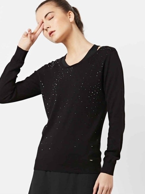 GAS | Women's regular fit round neck long sleeve Saska top